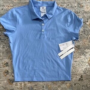 DKNY Active Wear Blue Polo Shirt